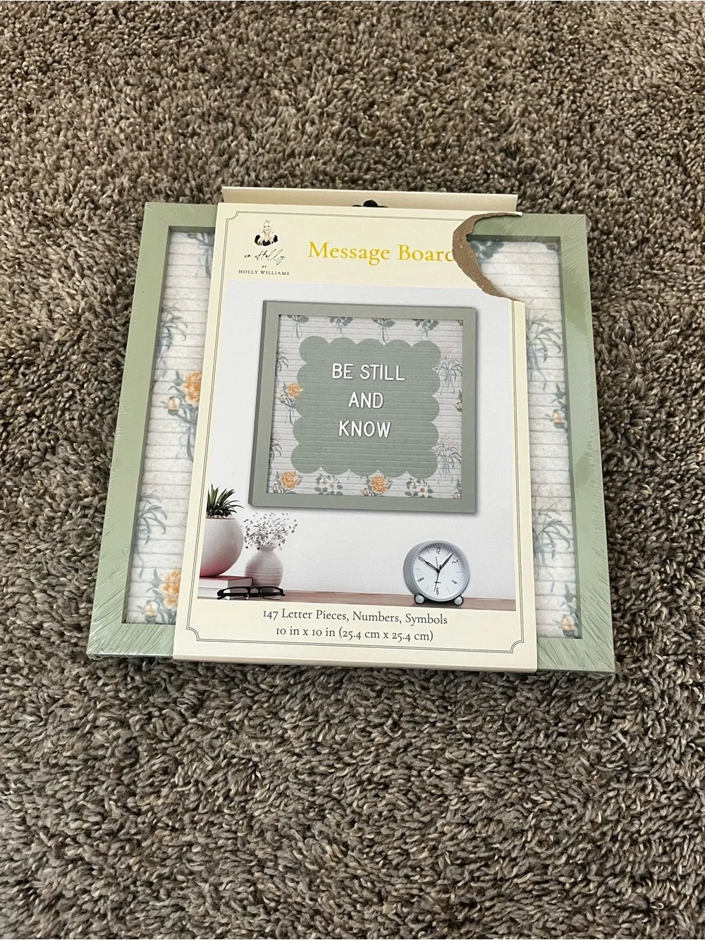 Message Board Home Accent in Sage Green by